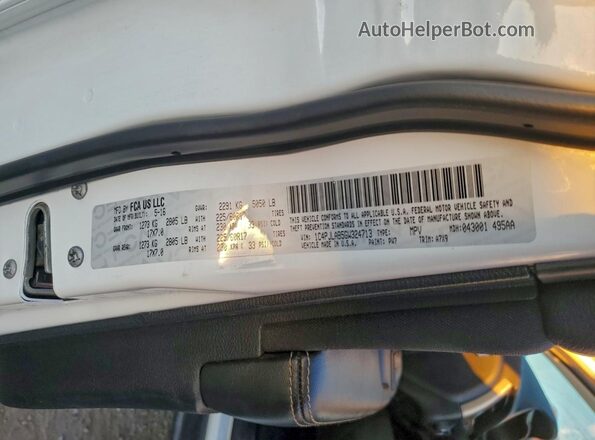 1C4PJLAB5GW324713 2016 JEEP CHEROKEE White Շարժիչի բաժամունքի տեսք