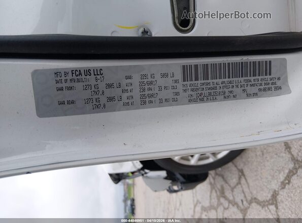 1C4PJLLB8JD510150 2018 JEEP CHEROKEE White Engine compartment view