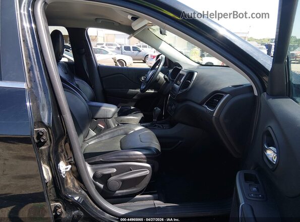 1C4PJLLB8KD206334 2019 JEEP CHEROKEE Black Widok wnętrza z przodu