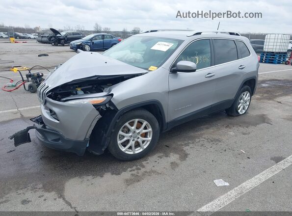 1C4PJLLX6JD557026 2018 JEEP CHEROKEE Gray Առջևի ձախ երեք քառորդ տեսարան