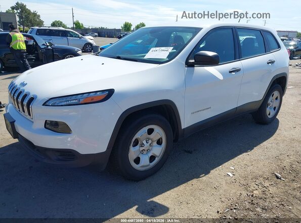 1C4PJMAS0HD229883 2017 JEEP CHEROKEE White წინა მარცხენა ხედი სამი მეოთხედიდან
