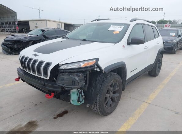 1C4PJMBX5JD502851 2018 JEEP CHEROKEE Белый Передняя левая четверть