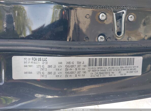 1C4PJMBX8KD359718 2019 JEEP CHEROKEE Black Widok komory silnika