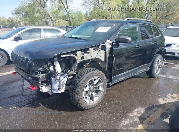 1C4PJMBX8KD359718 2019 JEEP CHEROKEE Black Przód lewy