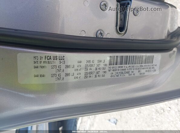 1C4PJMCB8LD534862 2020 JEEP CHEROKEE Silver Вид підкапотного простору