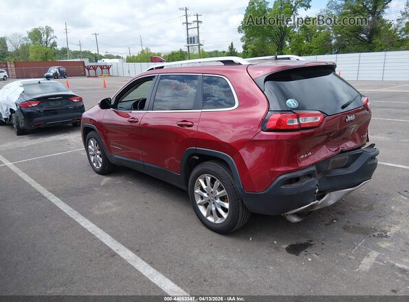 1C4PJMDB7HW520137 2017 JEEP CHEROKEE Red Հետևի ձախ