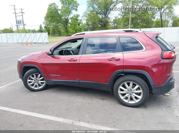1C4PJMDB7HW520137 2017 JEEP CHEROKEE Red Սալոնի 360 աստիճան տեսք