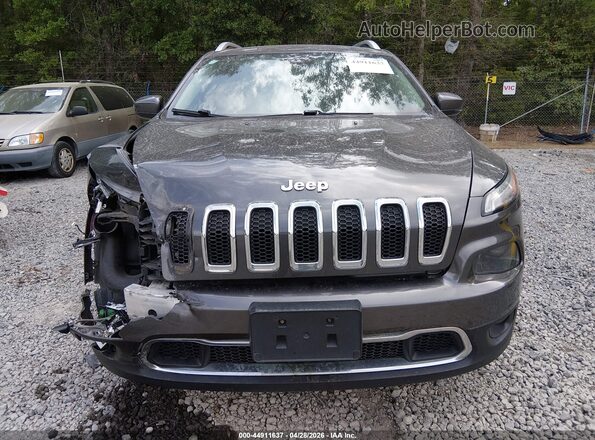 1C4PJMDS4HW531841 2017 JEEP CHEROKEE Gray Вид щитка приладів