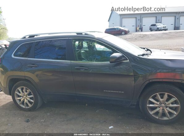 1C4PJMDS6HW605602 2017 JEEP CHEROKEE Black Widok wnętrza z tyłu