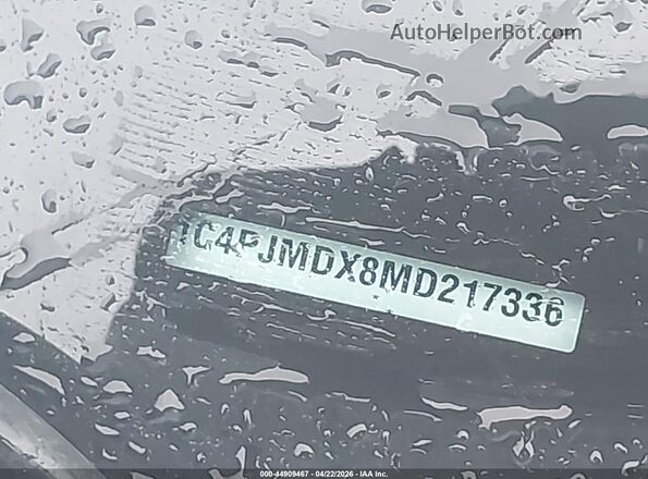1C4PJMDX8MD217336 2021 JEEP CHEROKEE Silver 