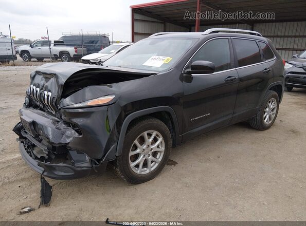 1C4PJMLB5JD578976 2018 JEEP CHEROKEE Black წინა მარცხენა ხედი სამი მეოთხედიდან