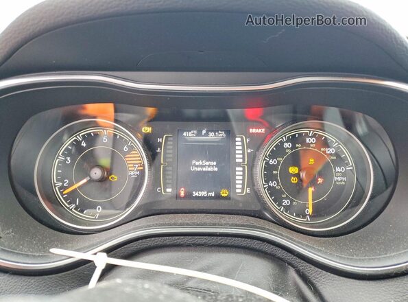 1C4PJMLB8LD587027 2020 JEEP CHEROKEE Серебряный Вид щитка приборов