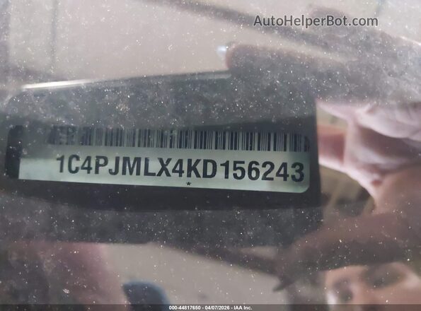 1C4PJMLX4KD156243 2019 JEEP CHEROKEE Black Widok komory silnika