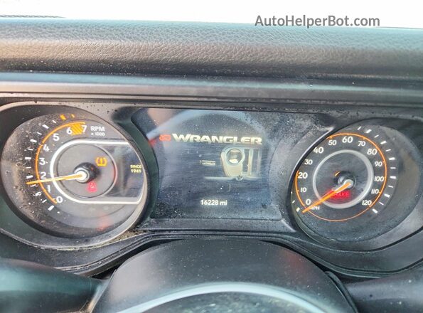 1C4PJXAN6SW657044 2025 JEEP WRANGLER Gray Вид щитка приладів