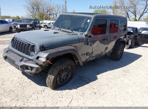 1C4PJXDN2SW655710 2025 JEEP WRANGLER Gray Vista tres cuartos delantera izquierda