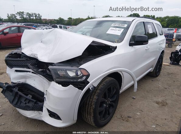 1C4RDJDG8LC249237 2020 DODGE DURANGO White Vista tres cuartos delantera izquierda