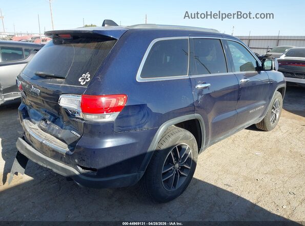1C4RJEBG6JC130683 2018 JEEP GRAND CHEROKEE Blue Задня права чверть