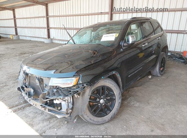 1C4RJEBG7JC159335 2018 JEEP GRAND CHEROKEE Black წინა მარცხენა ხედი სამი მეოთხედიდან