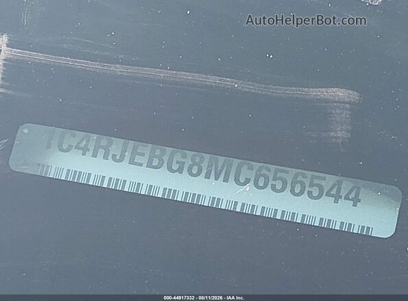 1C4RJEBG8MC656544 2021 JEEP GRAND CHEROKEE Silver 