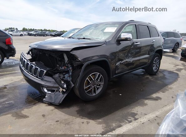 1C4RJEBG9MC679069 2021 JEEP GRAND CHEROKEE Gray წინა მარცხენა ხედი სამი მეოთხედიდან