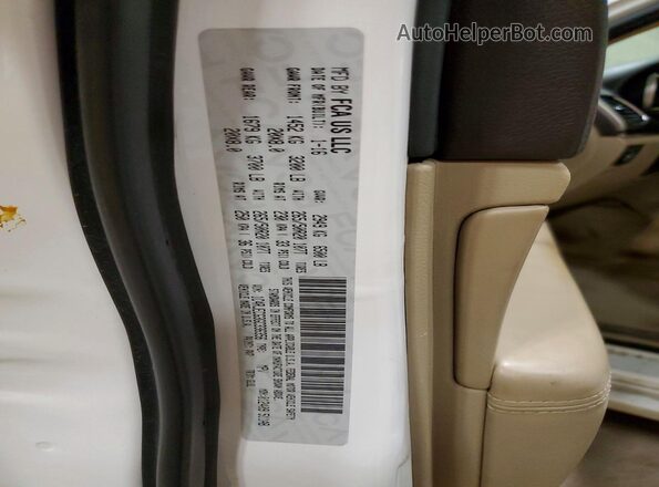 1C4RJECG3GC336356 2016 JEEP GRAND Белый Вид наклейки с VIN-кодом