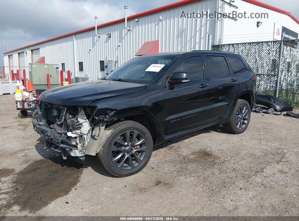 1C4RJFCM6JC411912 2018 JEEP GRAND CHEROKEE Black Առջևի ձախ երեք քառորդ տեսարան