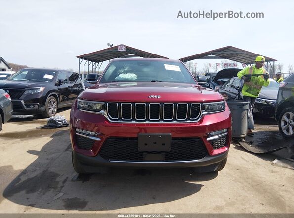 1C4RJHBG5PC536688 2023 JEEP GRAND CHEROKEE Red ხელსაწყოთა პანელის ხედი