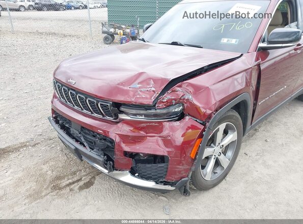 1C4RJKBGXM8189760 2021 JEEP GRAND CHEROKEE L Red Widok z przodu
