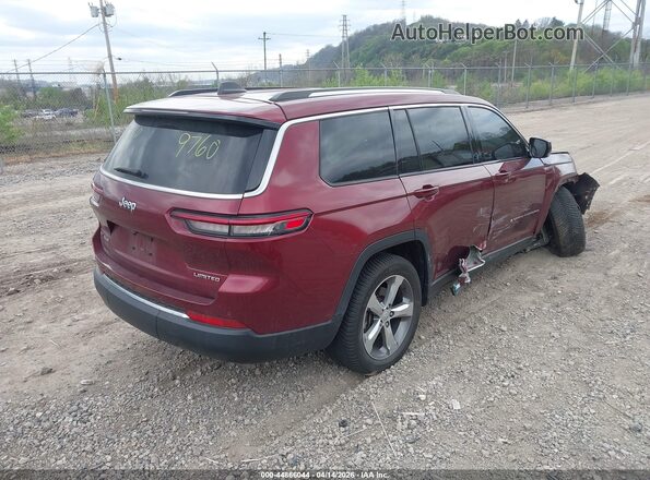 1C4RJKBGXM8189760 2021 JEEP GRAND CHEROKEE L Red Tył prawy