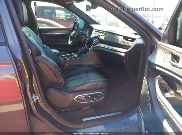 1C4RJKDG6M8182012 2021 JEEP GRAND CHEROKEE L Black წინა სალონის ხედი