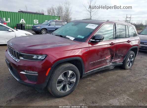 1C4RJYB65PC649015 2023 JEEP GRAND CHEROKEE 4XE Burgundy Вид спереду