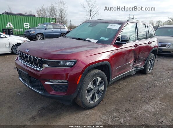 1C4RJYB65PC649015 2023 JEEP GRAND CHEROKEE 4XE Burgundy Передня ліва чверть