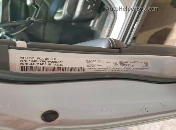 1C4RJYB67PC595877 2023 JEEP GRAND Silver 
