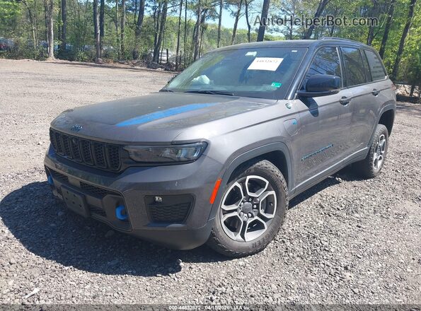 1C4RJYC68N8761578 2022 JEEP GRAND CHEROKEE 4XE Gray Передня ліва чверть