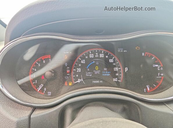 1C4SDHCT5GC502304 2016 DODGE DURANGO Красный Вид щитка приборов