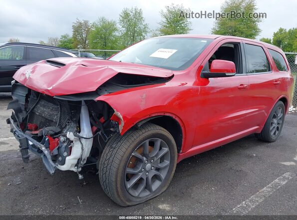 1C4SDJCT3JC340932 2018 DODGE DURANGO Red წინა მარცხენა ხედი სამი მეოთხედიდან