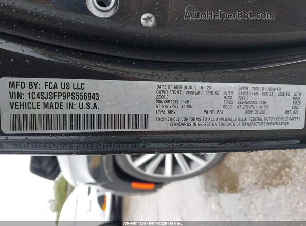1C4SJSFP9PS556943 2023 JEEP GRAND WAGONEER L Black Widok komory silnika