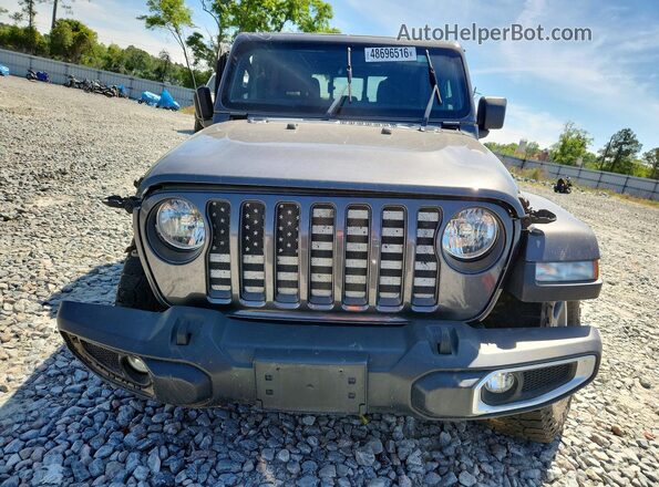1C6HJTAG2LL214334 2020 JEEP GLADIATOR Gray Front view