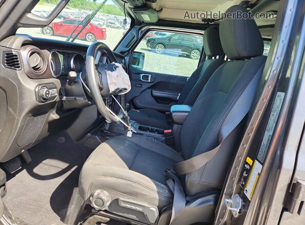1C6HJTAG2LL214334 2020 JEEP GLADIATOR Gray Front interior view