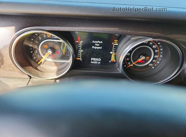 1C6HJTAG2LL214334 2020 JEEP GLADIATOR Gray Instrument cluster view