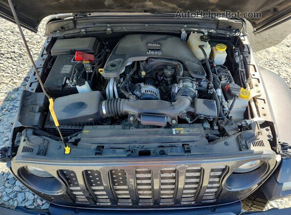 1C6HJTAG2LL214334 2020 JEEP GLADIATOR Gray Rear interior view