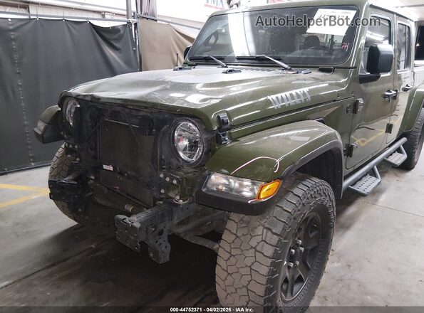 1C6HJTAG8ML618840 2021 JEEP GLADIATOR Зеленый Вид спереди