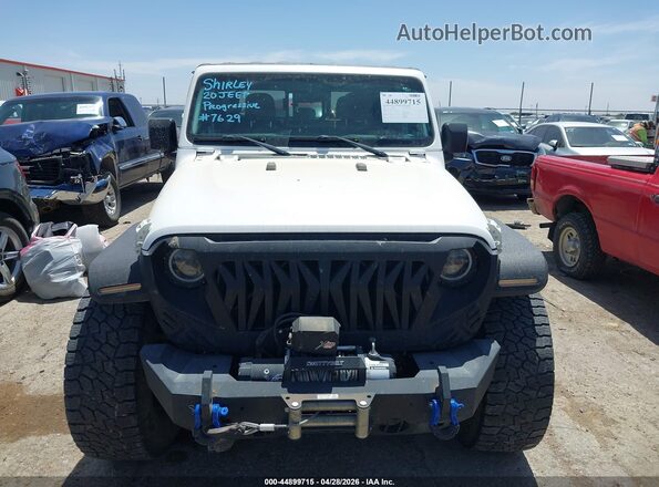 1C6HJTAGXLL108505 2020 JEEP GLADIATOR Белый Вид задней части салона