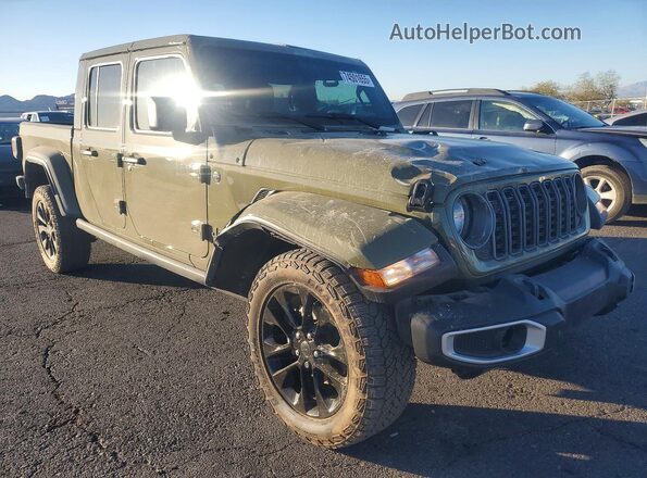 1C6PJTAG5SL508787 2025 JEEP GLADIATOR Зеленый Передняя правая четверть