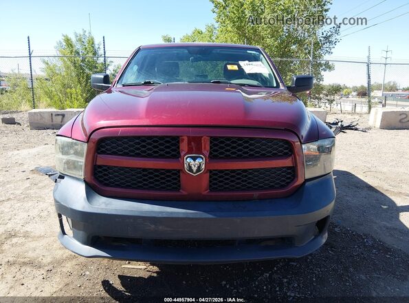 1C6RR6FG9JS234476 2018 RAM 1500 Burgundy Вид задньої частини салону