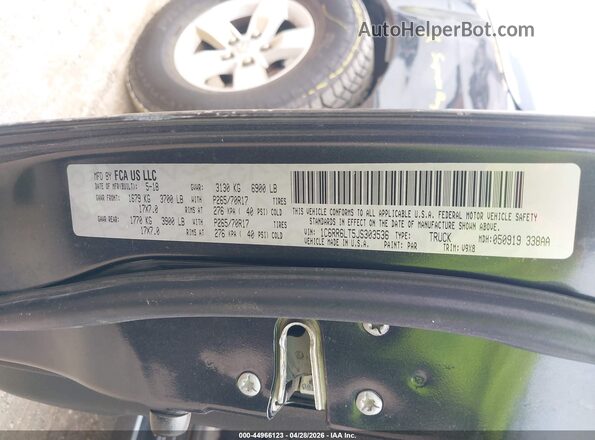 1C6RR6LT5JS303536 2018 RAM 1500 Gray Engine compartment view