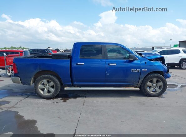 1C6RR6LT9JS112668 2018 RAM 1500 Blue Instrument cluster view