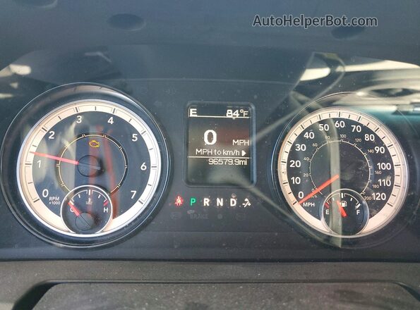 1C6RR6ST7HS730597 2017 RAM 1500 Silver Instrument cluster view