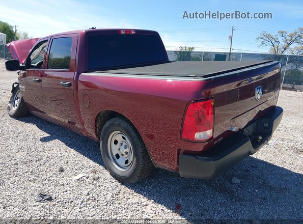 1C6RR7KGXJS348238 2018 RAM 1500 Maroon Հետևի ձախ