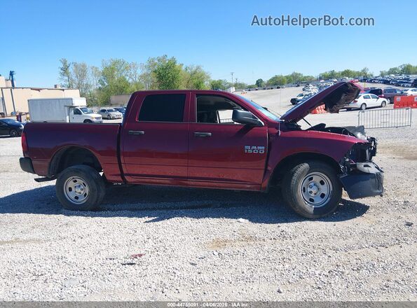 1C6RR7KGXJS348238 2018 RAM 1500 Maroon Սալոնի 360 աստիճան տեսք